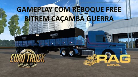 Gameplay com Reboque Free: Bitrem Caçamba Guerra