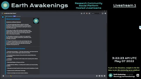 Earth Awakenings - Livestream 2 - ImYourCopernicus and Beerman Discussion *Starts at 1pm EST 9/17/22