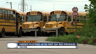 Parents flustered after first day bus issues