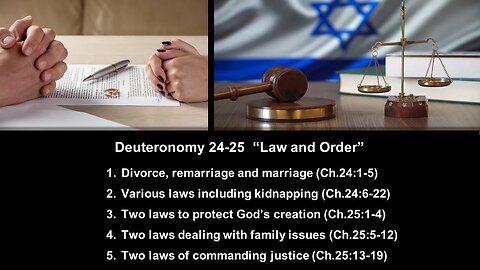 Deuteronomy 24-25 “Law and Order” - Calvary Chapel Fergus Falls