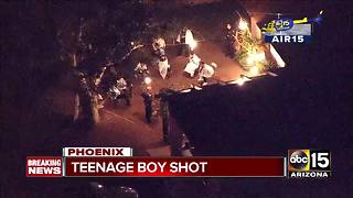 Teen hospitalized after being shot in west Phoenix