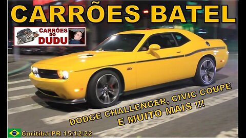 Dodge Challenger Yellow Jacket Carrões Batel 15/12/22 Carrões Dudu Curitiba BRASIL Brazilian cars