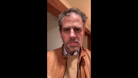 What's was Hunter Biden using before taking this video?