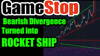 This Bearish Divergence turned into Rocket ship GME Stock