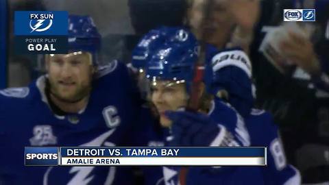 Tampa Bay Lightning beat Detroit Red Wings for 11th straight time, 4-1