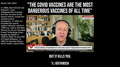 COVID Vaccines | "COVID Vaccines Are the Most Dangerous Vaccines of All Time." - Steve Kirsch (Tech Entrepreneur) + "The Vaccines That Saved Us from COVID Are Now Being Used to Beat Cancer." - Joe Biden | Trump's Response?