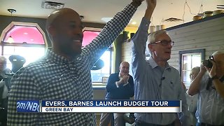 Evers, Barnes launch budget tour