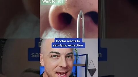 Doctor reacts to extremely satisfying pimple pop! #usegloves #dermreacts #pimplepop #pimplepopper
