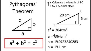 Pythagoras' Theorem Explained - Plus Example Question - Mathematics