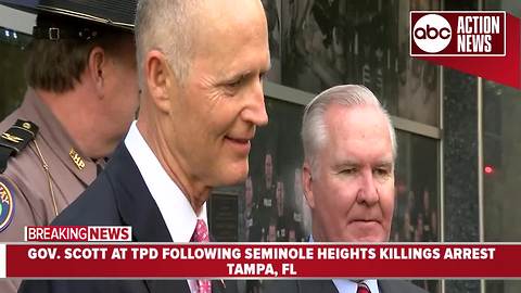 Governor Scott thanks law enforcement after arrest of suspected Seminole Heights Killer