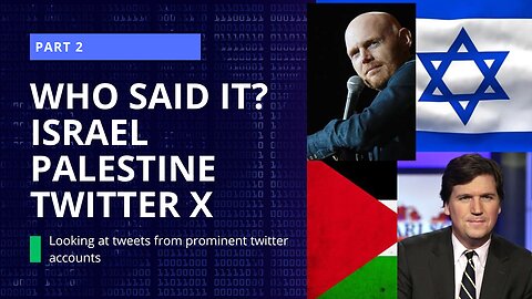 Israel Palestine Twitter X: Who Said It (Part 2)