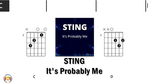 STING It's Probably Me - FCN Guitar Chords & Lyrics HD