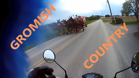 GROMISH COUNTRY! Honda Grom motorcycle ride in Lancaster County Amish Country. Watch for Camels.