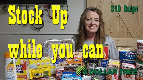 $40 Budget Prepper Pantry Stock Up from Dollar Tree