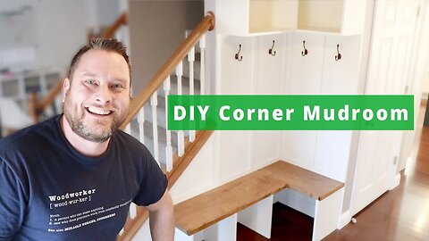 How To Make a DIY Shaker Style Corner Builtin Mudroom | DIY Woodworking Project