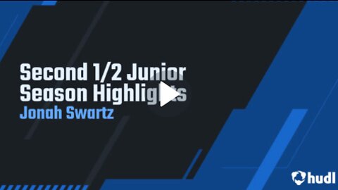 Jonah Swartz: Second 1/2 Junior Season Highlights