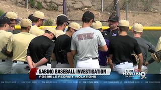 Investigation underway into Sabino recruiting violations