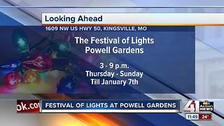 Powell Gardens debuts mile-long trail of holiday lights