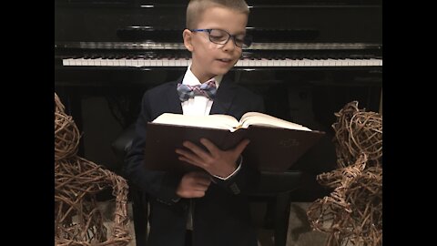 Gifted child plays The Advent of Our King