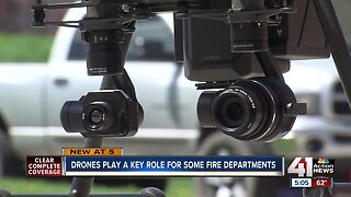 Drones play a key role for some fire departments