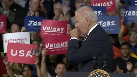 Biden Coughs Into Hand Then Shakes Hands With People