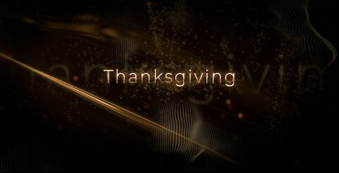 Golden Happy Thanksgiving video