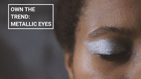 Winter make-up looks: Metallic eyes