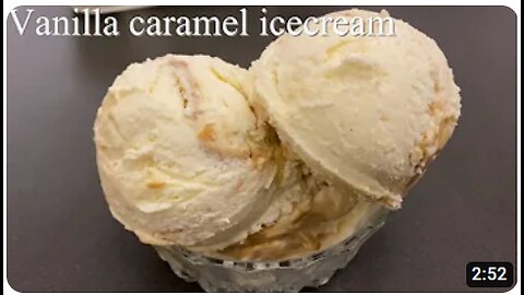 Vanilla caramel ice cream