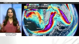 Amplified jet stream brings another punch of active weather to Atlantic Canada