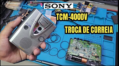 Sony TCM-400DV - Troca da correia principal e dicas