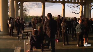 Black Rainbow KC holds candlelight vigil at Swope Park