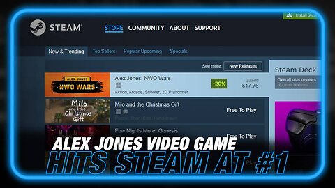 Alex Jones Video Game 'NWO Wars' Hits Steam at #1 Despite