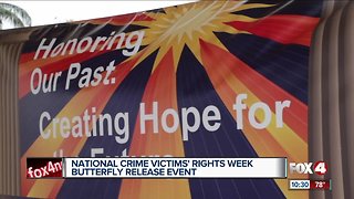 Butterfly release commemorates victim's rights