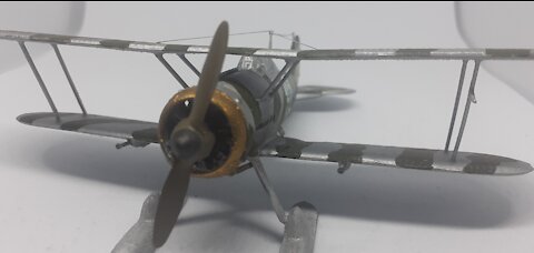 Gloster Gladiator,Finnish Version,1/72 Heller model kit building