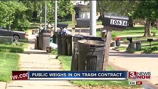 Public Weighs In On Trash Contract