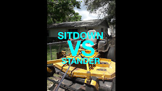 SITDOWN mower Vs Stander