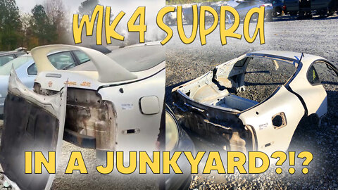 RARE MKIV Supra in JUNKYARD!! *CUT IN HALF*