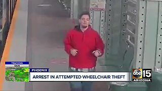 Police capture man who tried to steal woman's wheelchair on light rail.