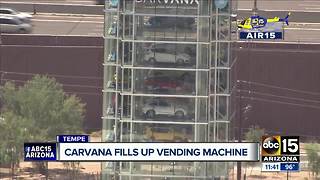 Carvana puts cars into Tempe vending machine