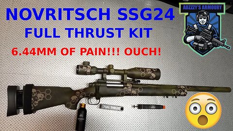 Novritsch SSG24 6.44mm Full Thrust Kit! Too much POWER!!!! Airsoft sniper