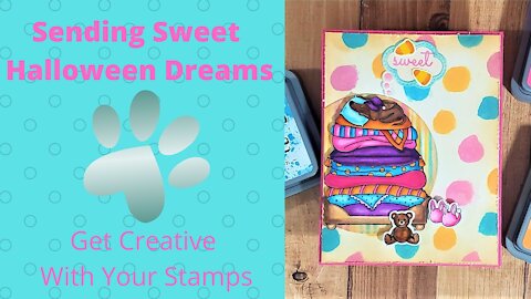 Getting Creative With Your Stamps| Halloween Greeting Card| Pawsome Stamps Replay