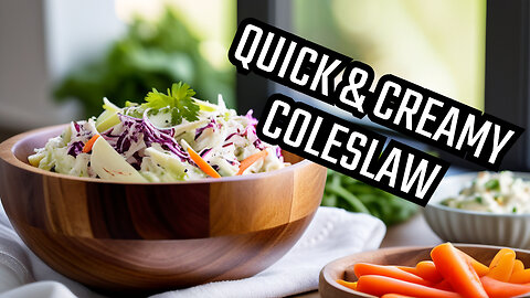 The Best Homemade Creamy Coleslaw, Ready in 5 Minutes!
