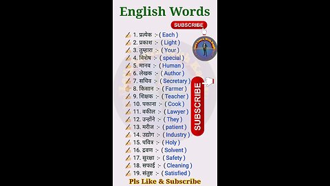 Daily use english words l English speaking practice l English words #shorts