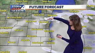 Flurries possible Tuesday night, then cold and breezy