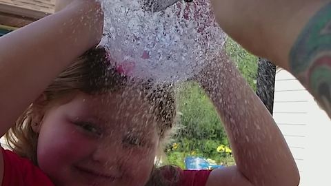 Dad Bursts A Water Balloon On Daughter’s Head