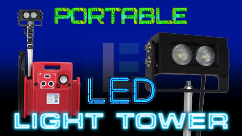 LED Light Tower in a Portable Case - Rechargeable