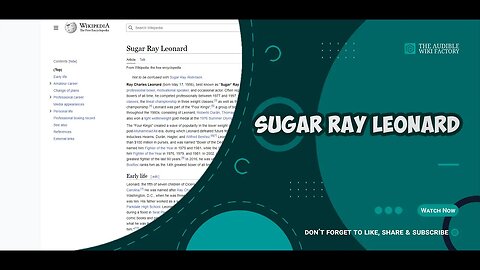 Ray Charles Leonard, best known as Sugar Ray Leonard, is an American former professional boxer,