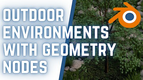 Outdoor environments with Geometry nodes in Blender 2.9