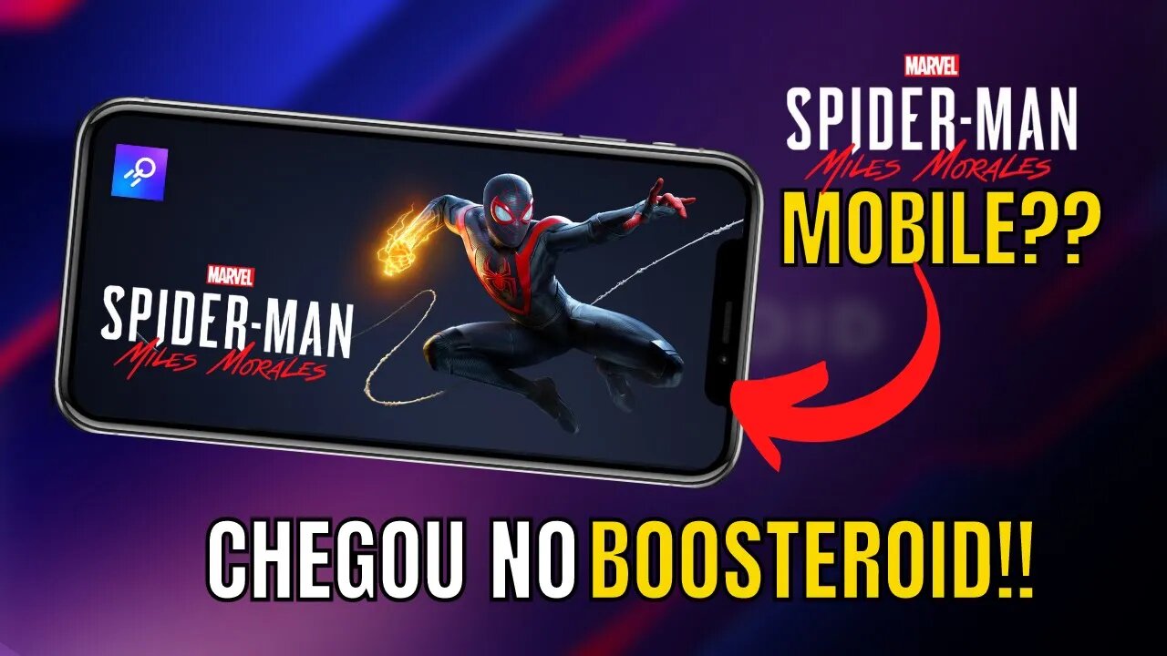 SPIDER-MAN MILES MORALES MOBILE?? CHEGOU no ANDROID, IOS e PC FRACO com  BOOSTEROID CLOUD GAMING