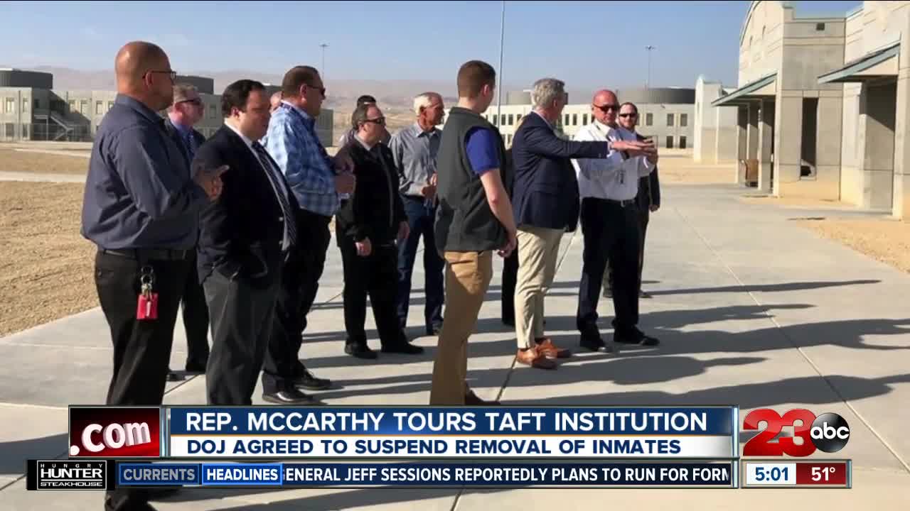 Rep. Kevin McCarthy Tours Taft Institution